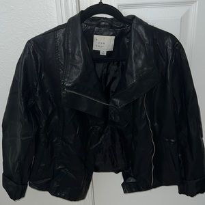 BLACK LEATHER JACKET , a new day brand